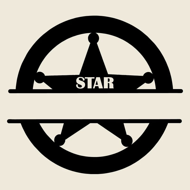 Étoile maréchal dans le monogramme du cercle