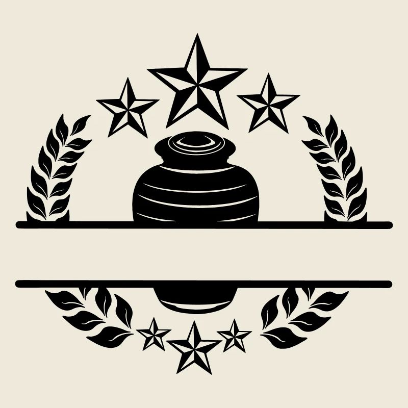 Urn with cutout for name