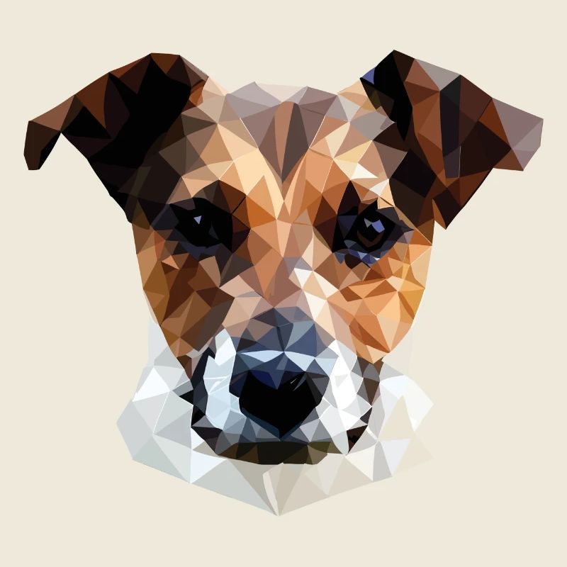 Jack Russell Terrier Hund Polygon