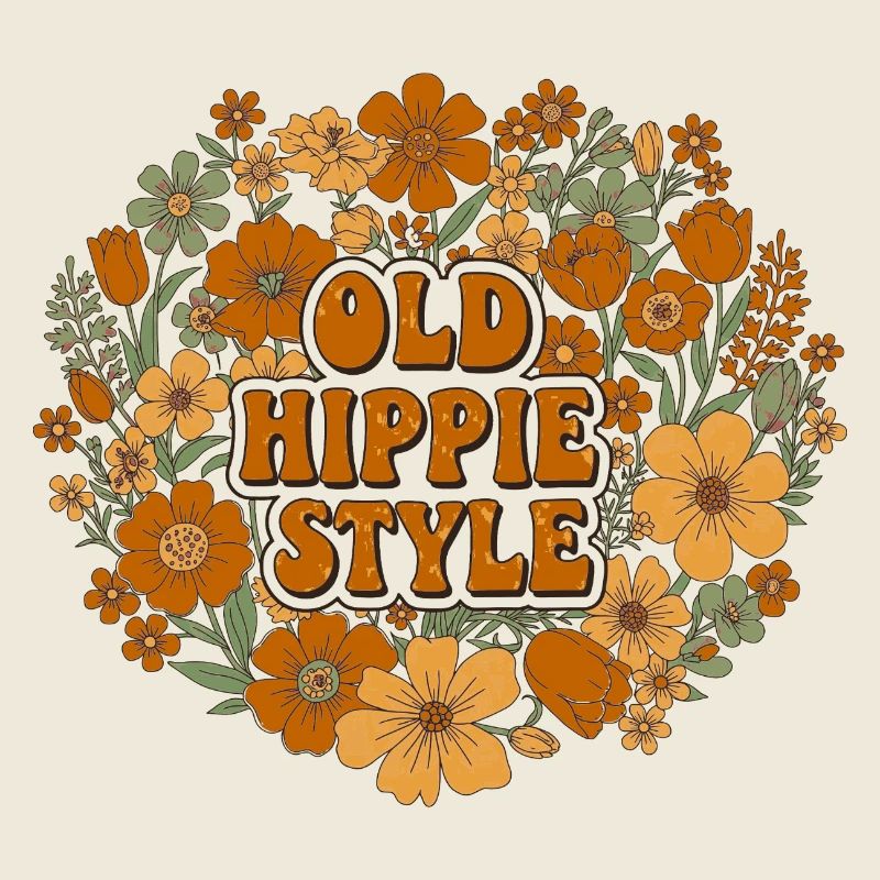 Old Hippe Style als Flower Power 70er