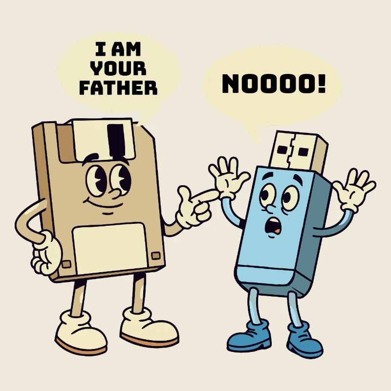 I Am Your Father Floppy Disk Tech Humor