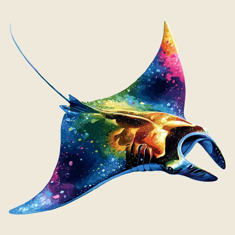 Manta Ray, Devil Ray, Stingray, Diver