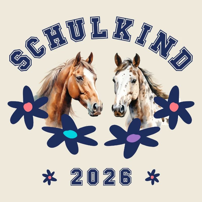 Schulkind 2026 - Pferde Pferd