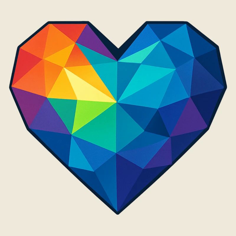 Herz Low Poly - Liebe - Valentinstag