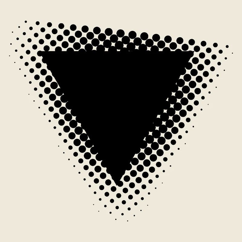 geometric triangle dots design