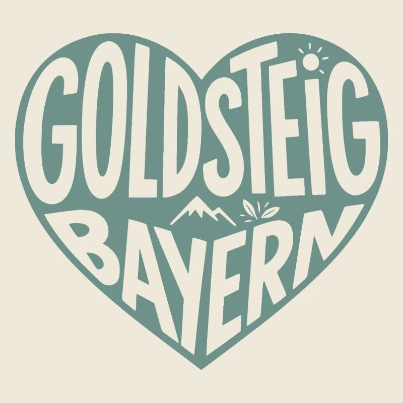 Goldsteig Bayern Herzdesign