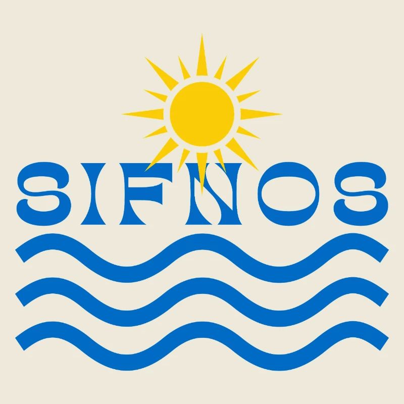 Sifnos Sun and Waves Emblem