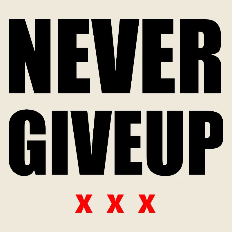 Never Give Up Black/Red