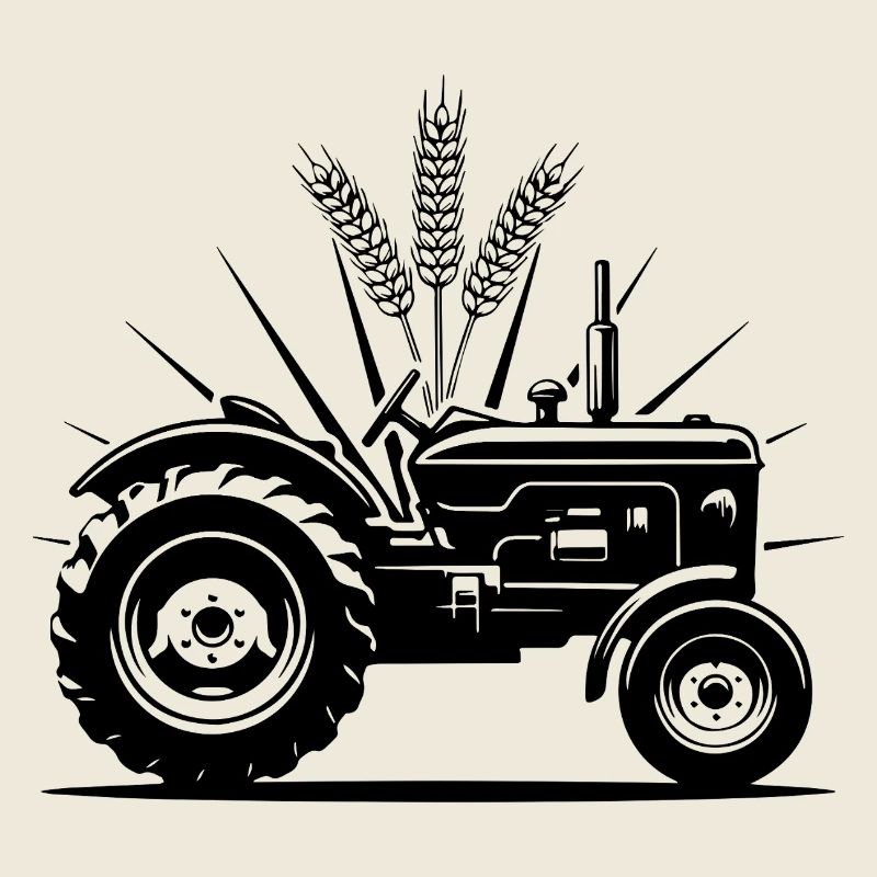 Traktor Landwirtschaft Weizen Ernte Feld
