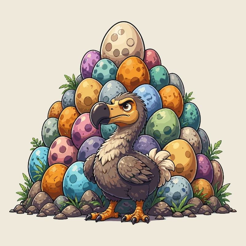 Bunter Dodo Eierhügel 