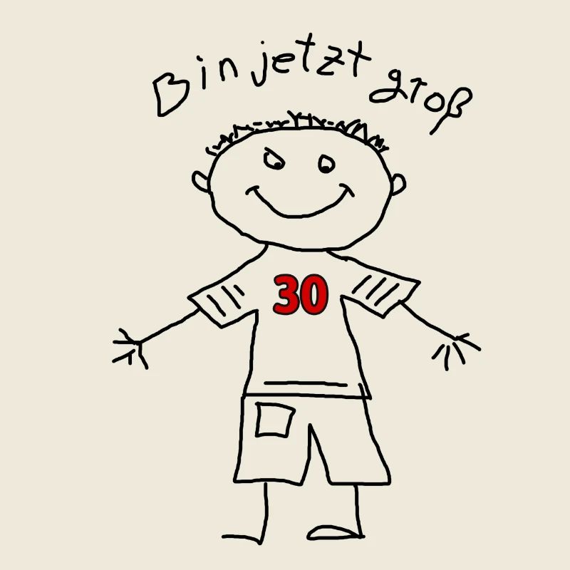 Geburtstagsshirt "bin jetzt groß" 30ter Geburtstag
