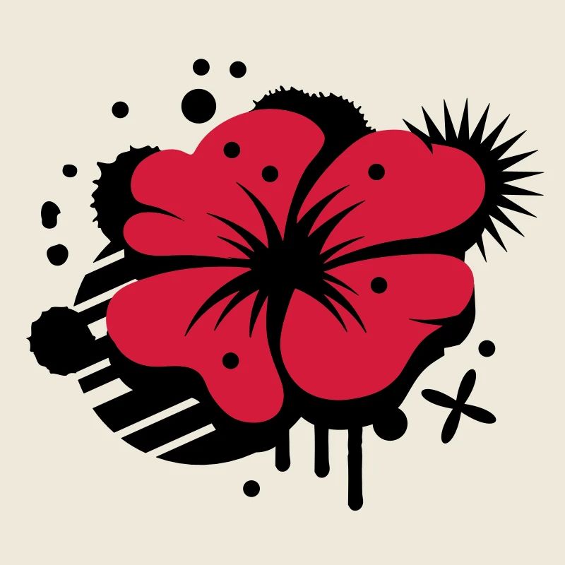 Klatschmohn als Graffiti