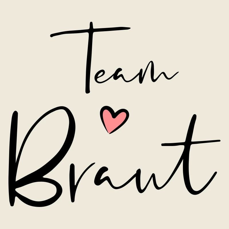 Team Braut Herz Junggesellinnenabschied Geschenk