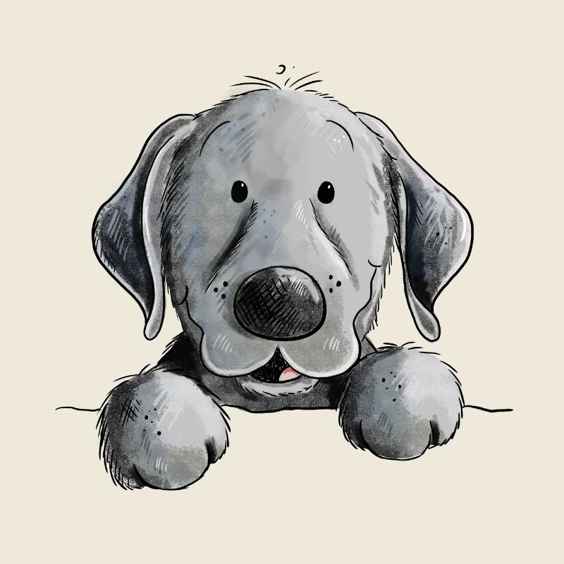 Heureux chien Black Labrador Retriever