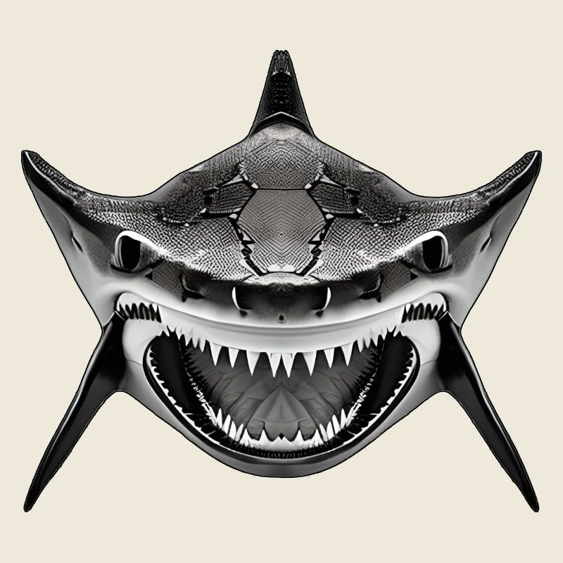 Shark with open mouth