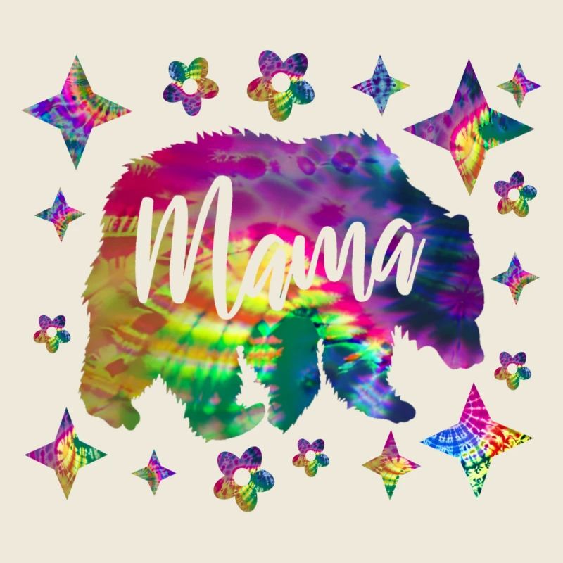 Mama Bear Batik Tie Dye