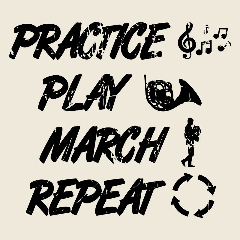 French horn player routine