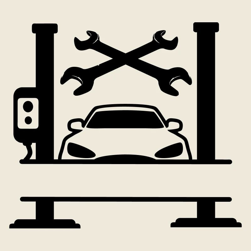 Bannière de nom de garage de voiture