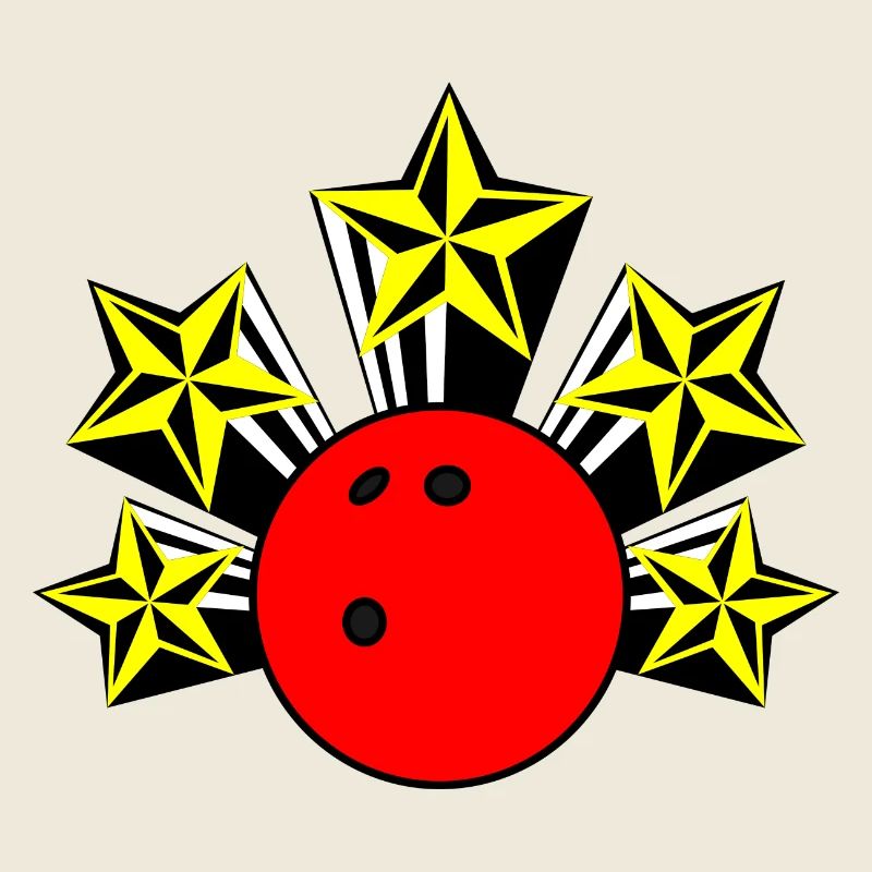 Bowlingkugel mit Sternen