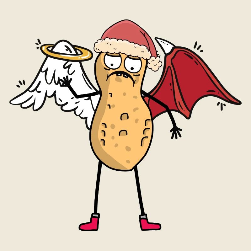 St. Nicholas peanut heavenly devilish xmas Santa