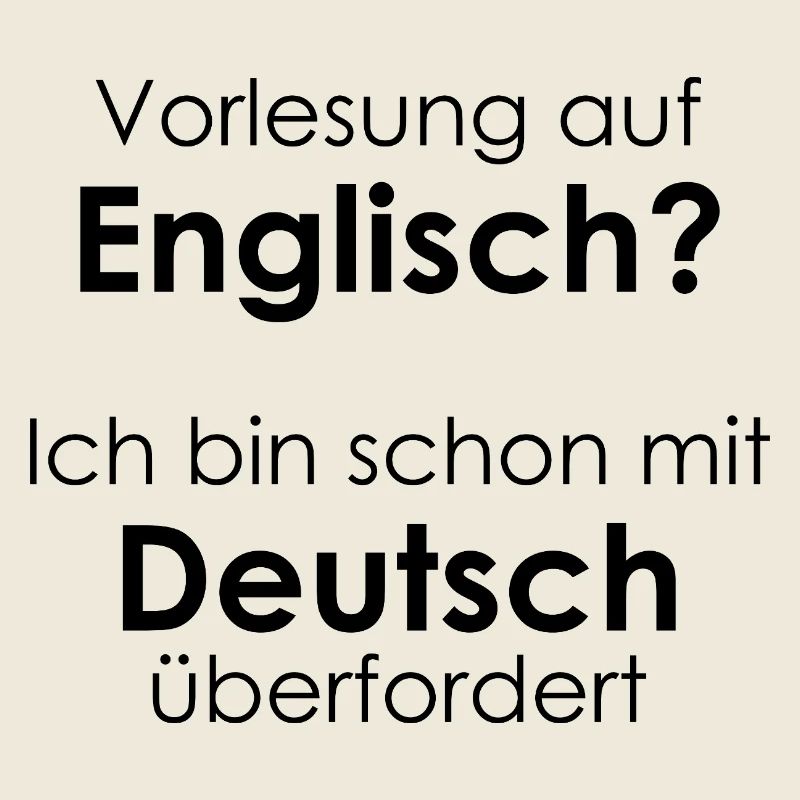 Unispruch "Vorlesung auf Eng" Geschenk, Studenten