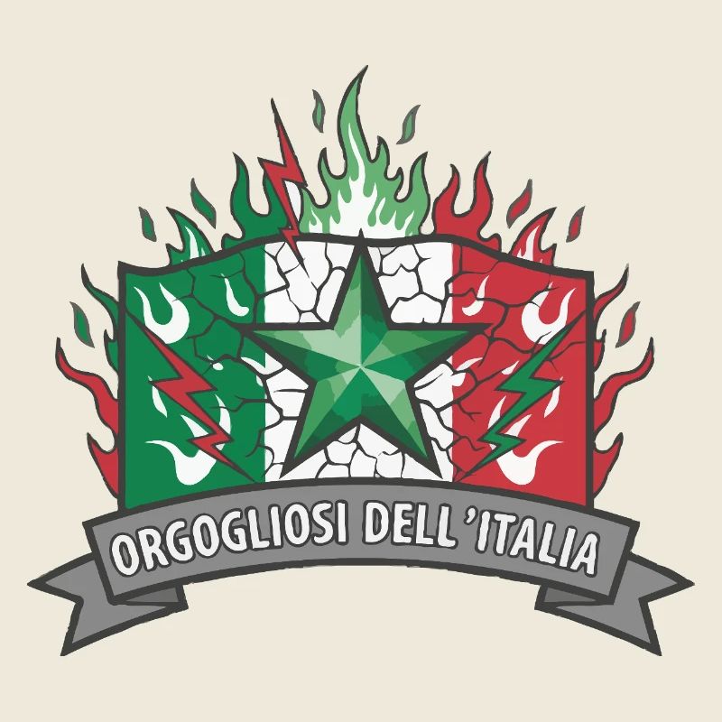 Italian Pride with Flame Star