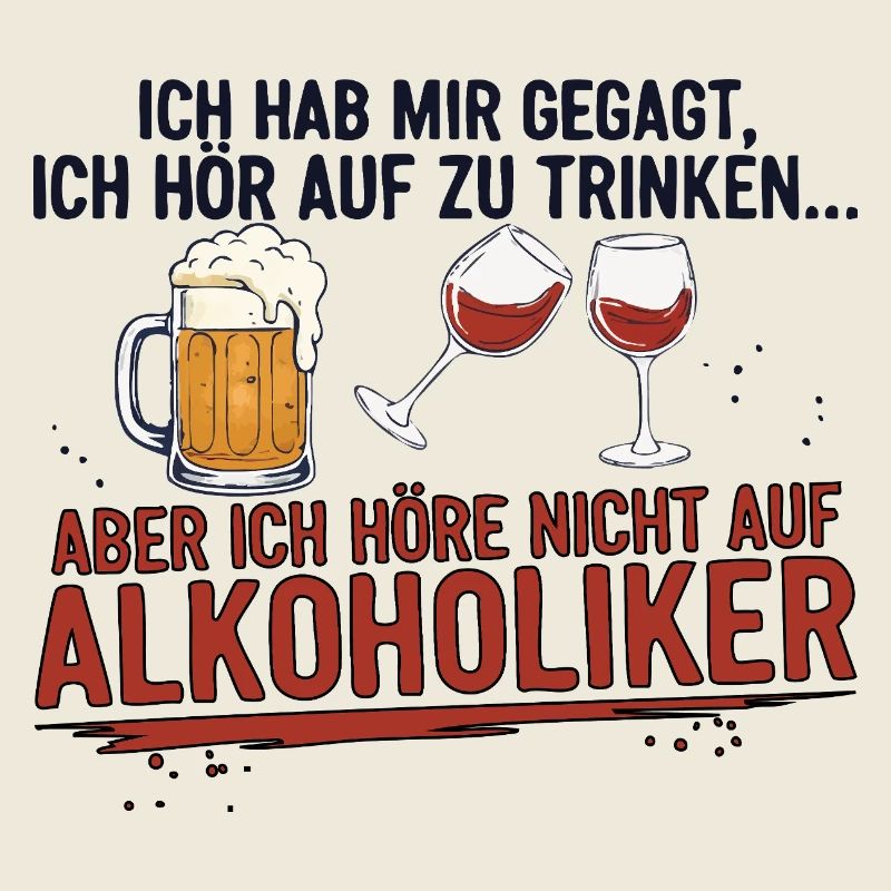 Witziger Trinkspruch mit Bier & Wein