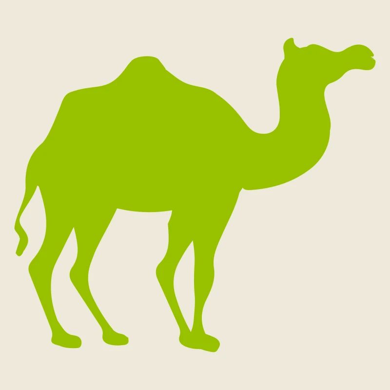 Leuchtendes Kamel Silhouette