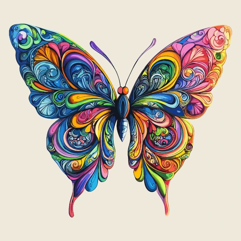 Bunter Farbenschmetterling