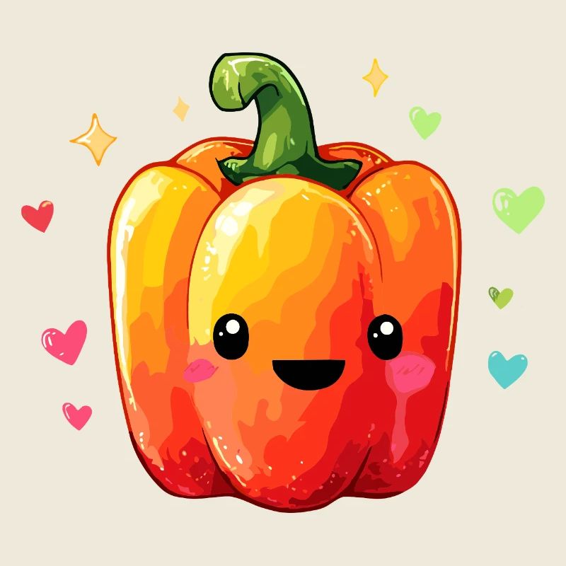 Colorful Peppers Cuddle