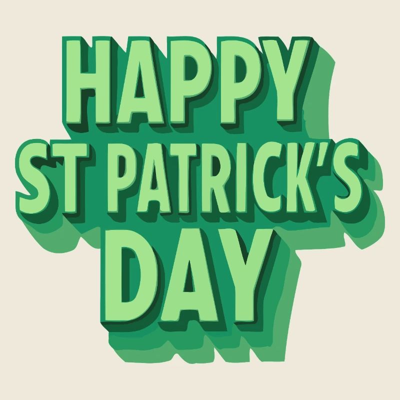 Joyeux Saint-Patrick Vert Pop Art