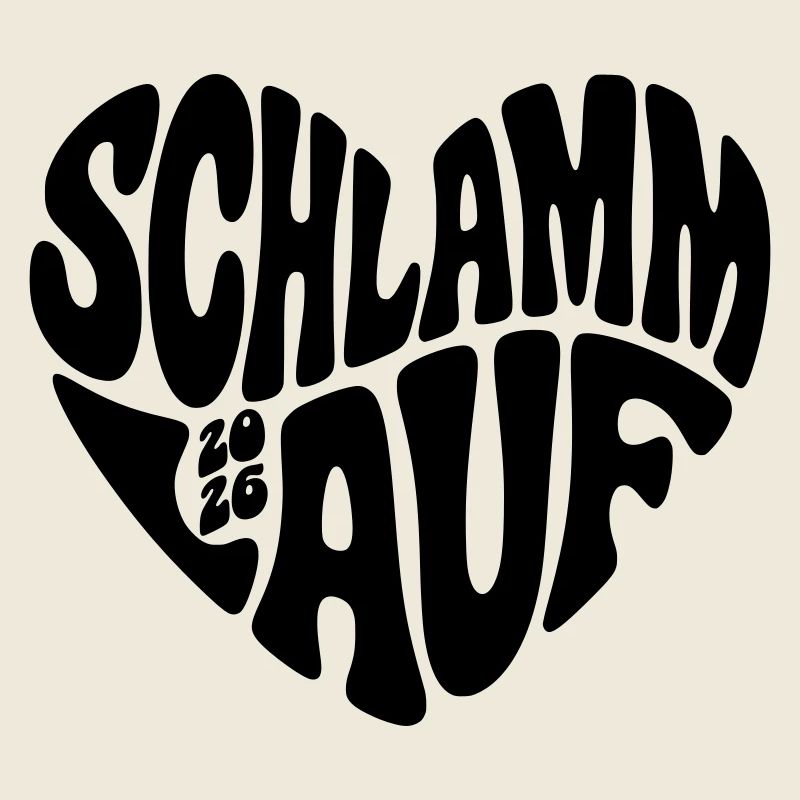 Course de boue 2026 - Forme de cœur - Course de boue 2026