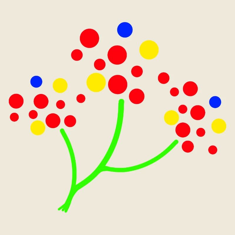 Art coloré de branches : Dots