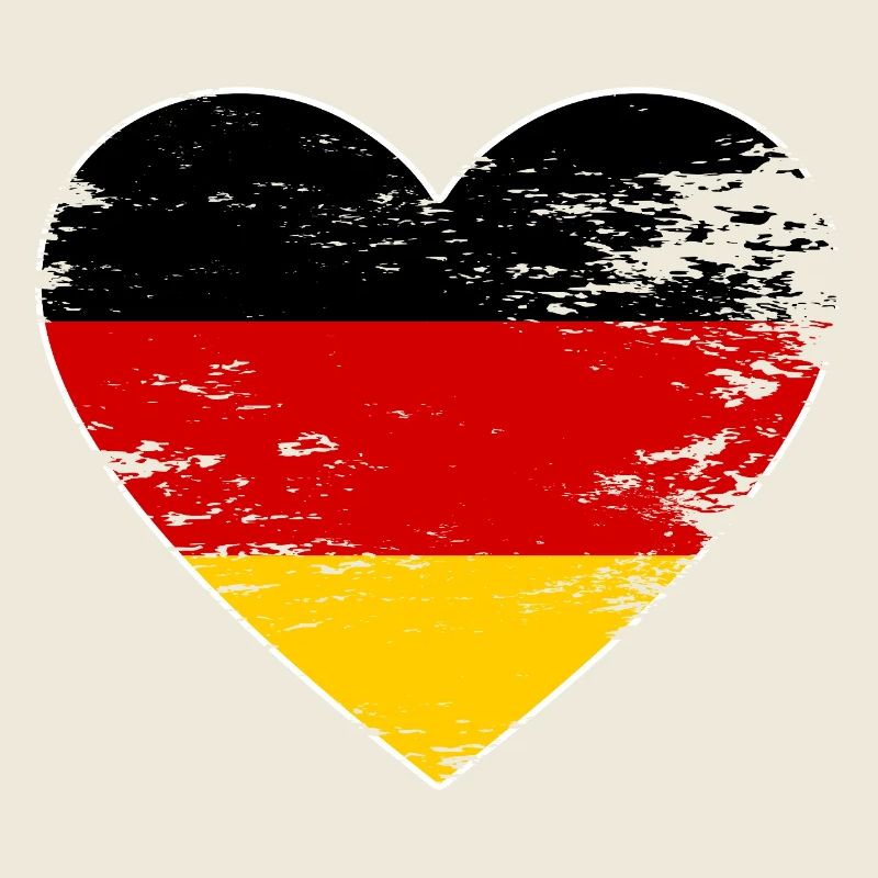 Drapeau du cœur Allemagne