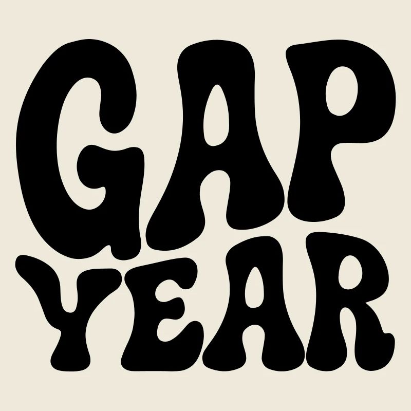 Gap Year siebziger wavy Schriftzug