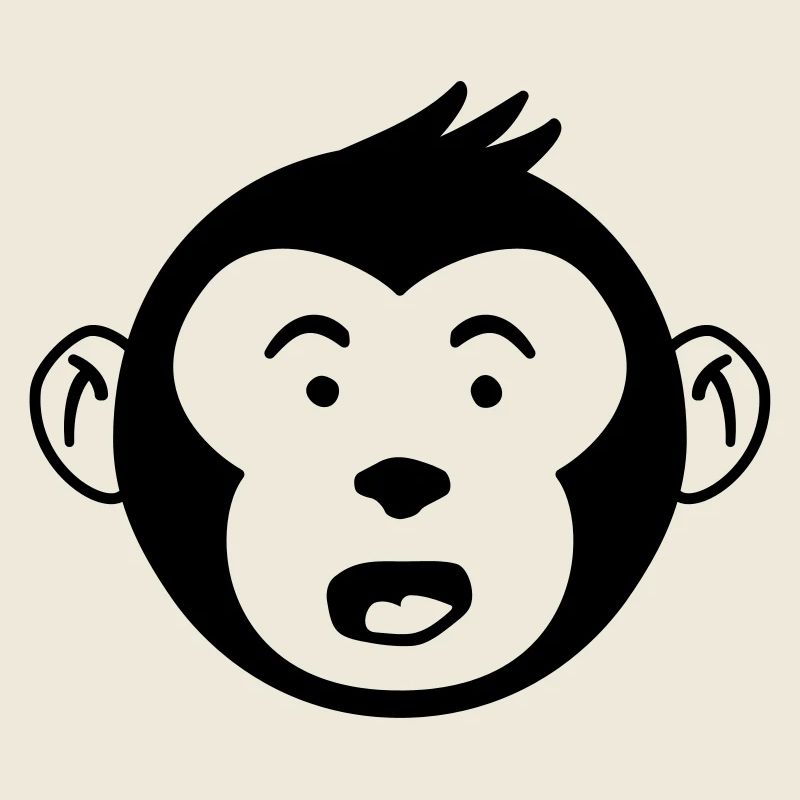 Cute Monkey Head – Funny Monkey Design