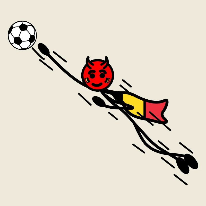 Flying Red Devil Held Keeper