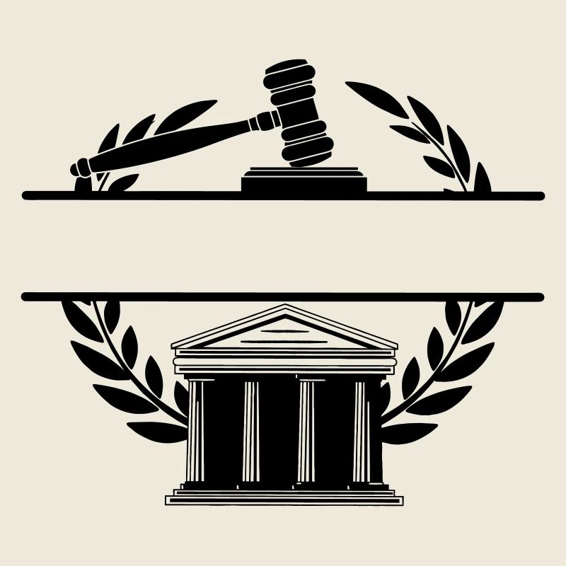 Palais de justice monogramme d’avocat