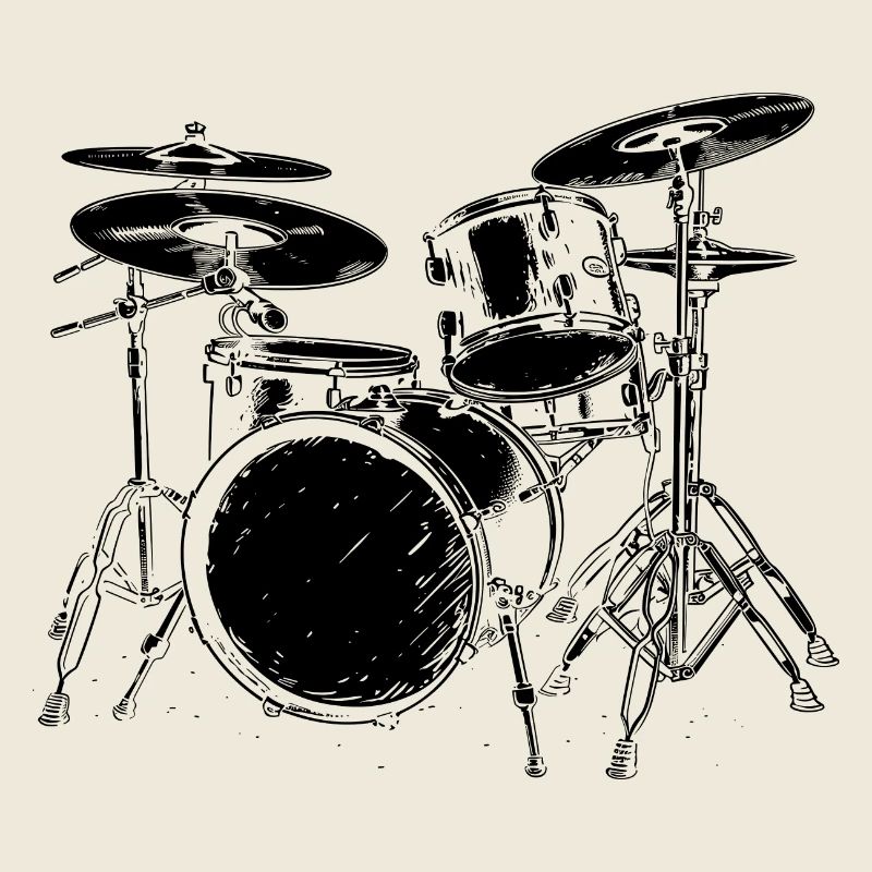 Drumkit Zeichnung