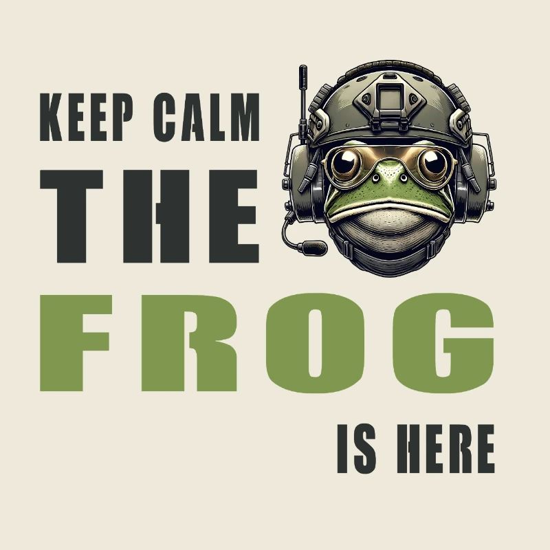 Kampffrosch – Keep Calm Style