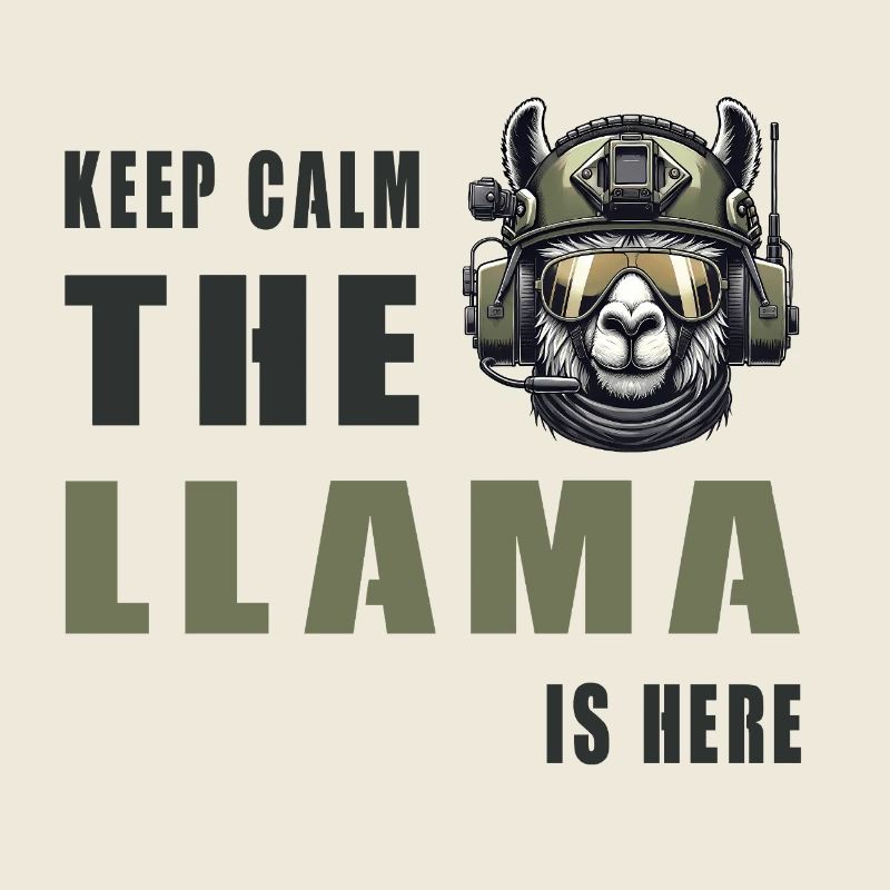 Tactical Llama – Keep Calm Style
