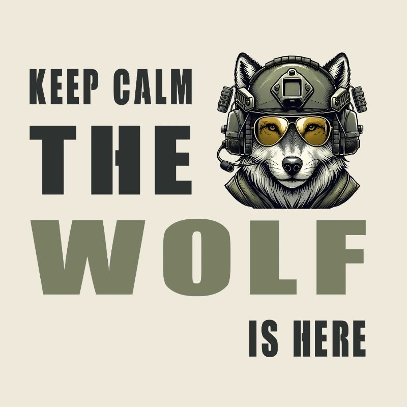 Keep Calm Wolf Is Here