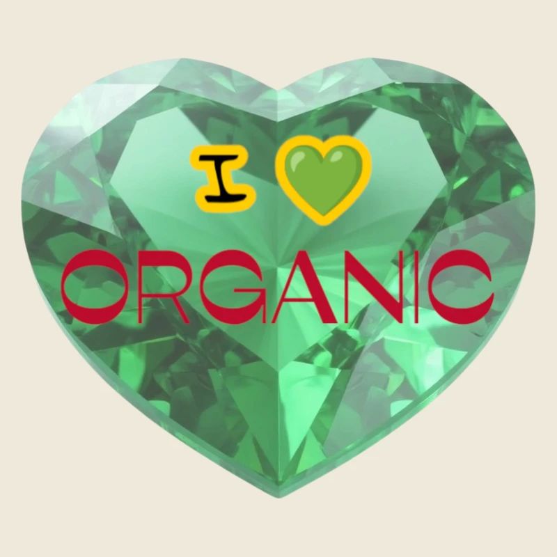 Diamond Heart I Love Bio