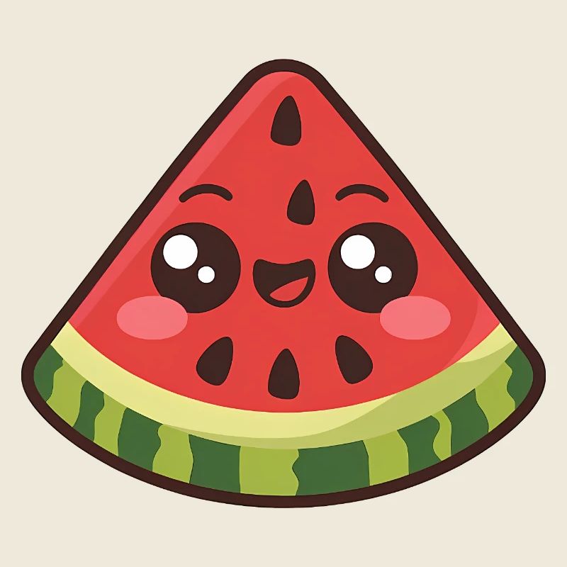 Mignonne tranche de pastèque