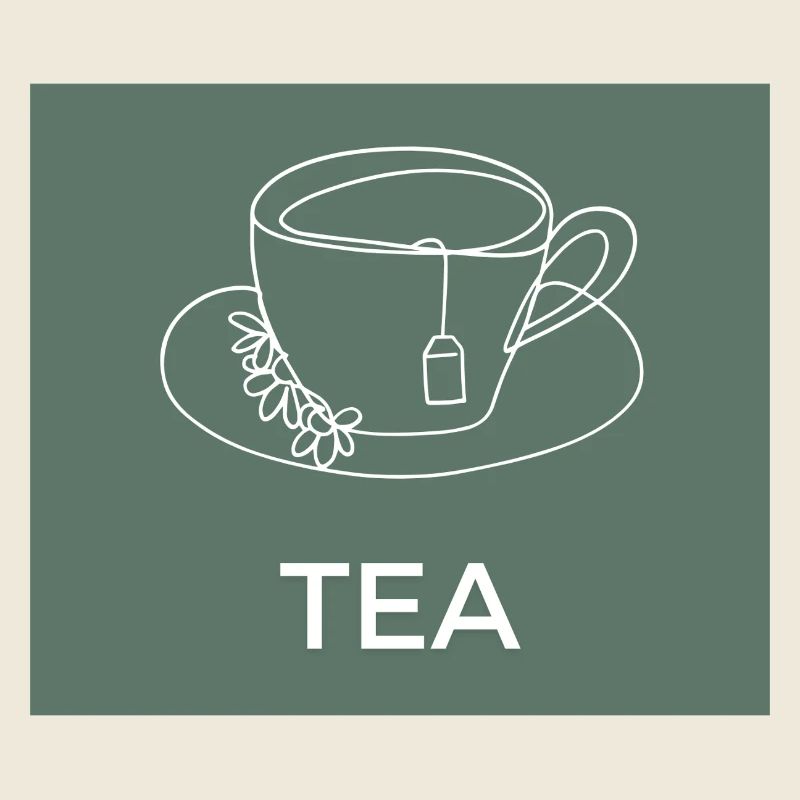 Tea Cup Line Drawing