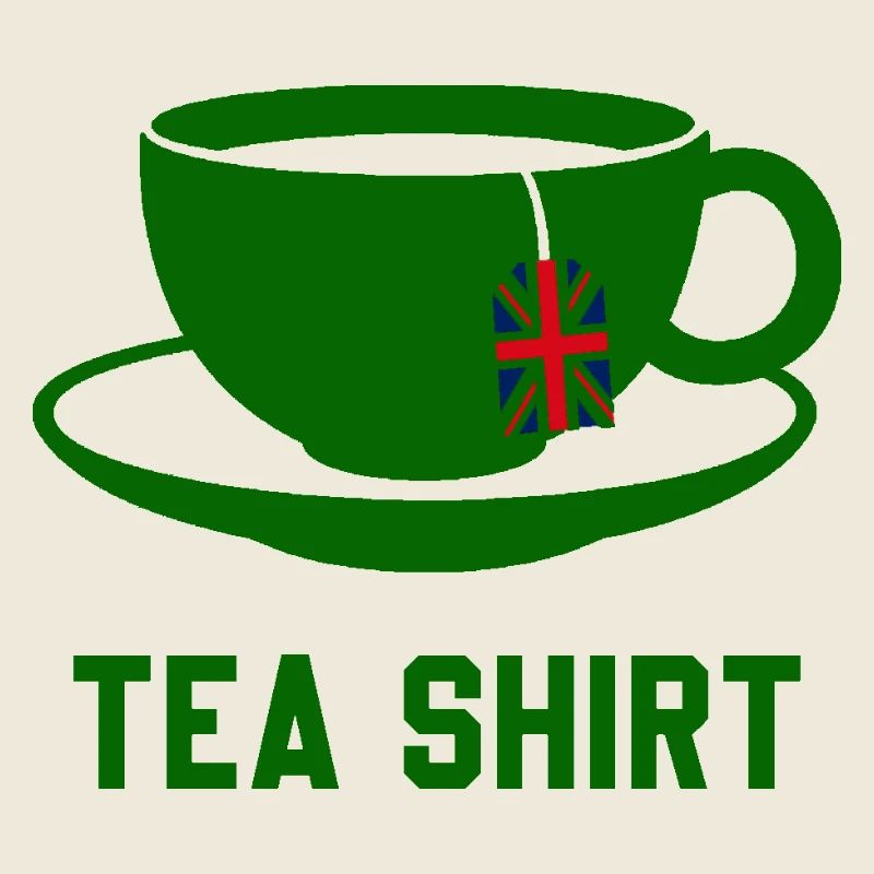 Teehemd – Wortspiel mit ruhiger Teetasse