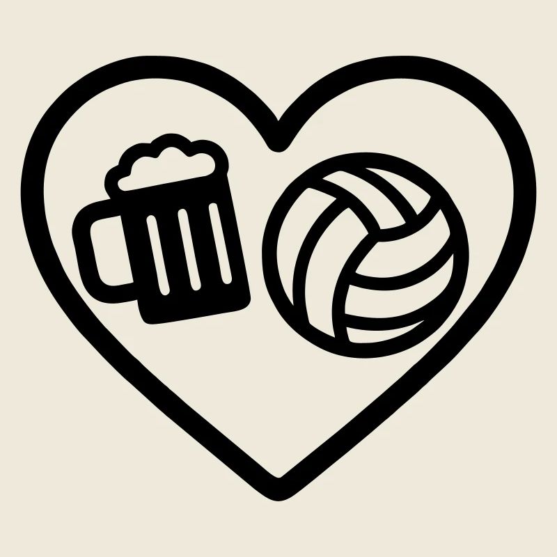 Heart Volleyball Bier