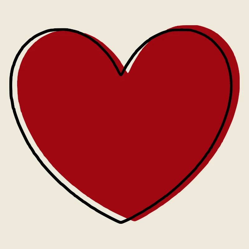 Cœur Cadeau rouge de la Saint-Valentin