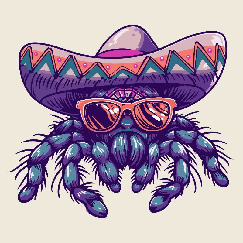 Tarantula Comic Funny Sombrero