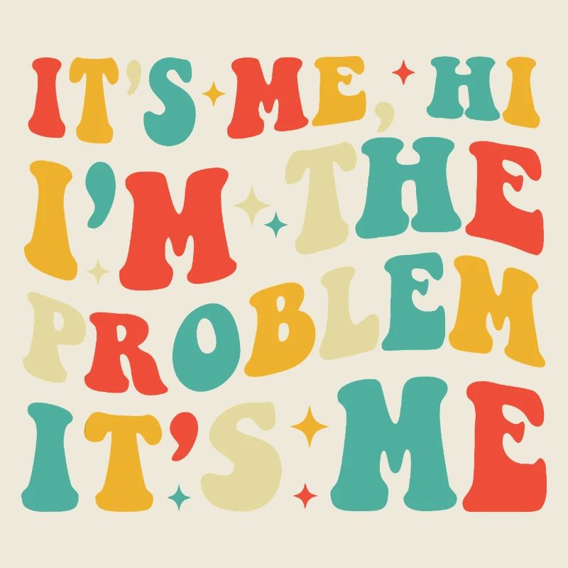 Bright Retro Typografie Geständnis